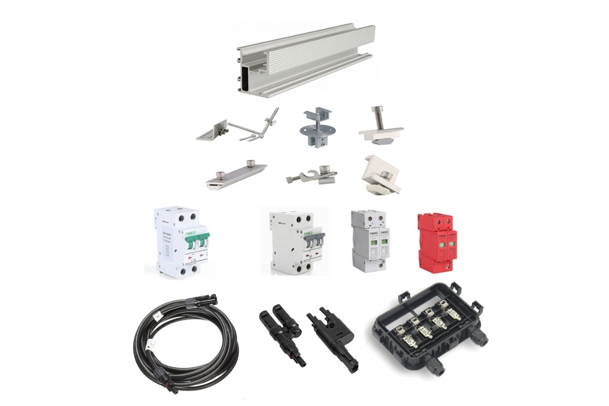 Không thể thiếu các vật tư phụ trợ khi lắp hệ thống điện năng lượng mặt trời